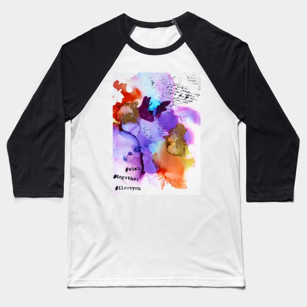 Together (happy art) Baseball T-Shirt by mptresart